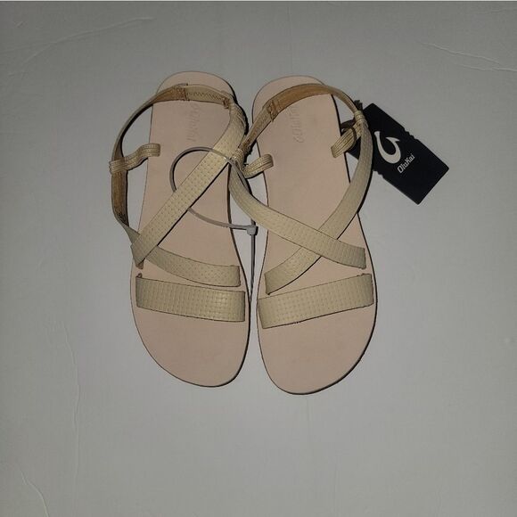 🆕️🩴Olukai Onohi Strappy Sandals, Beige - Sz 10W - Picture 5 of 8